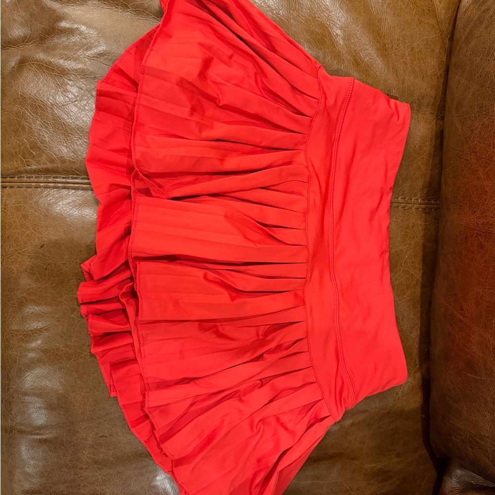 Red Gold Hinge Skort